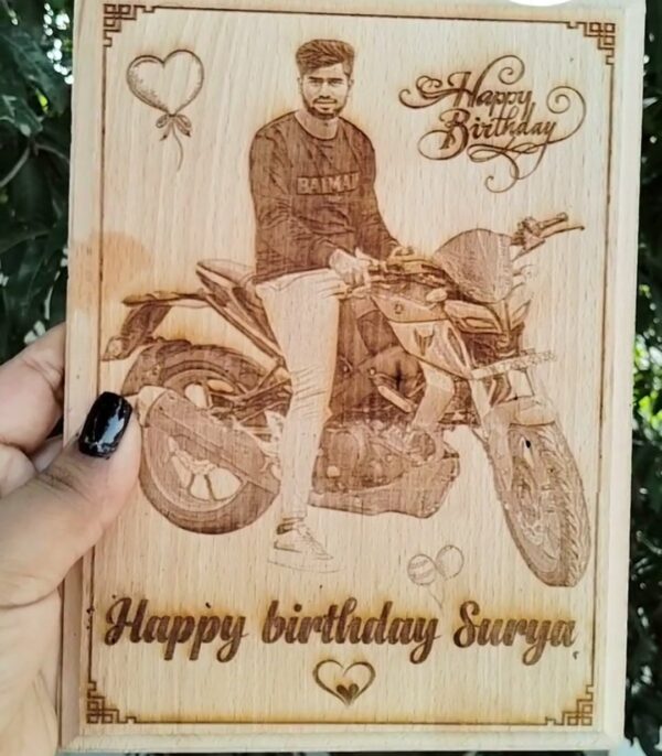 Wooden Engraving 5×7 Inch