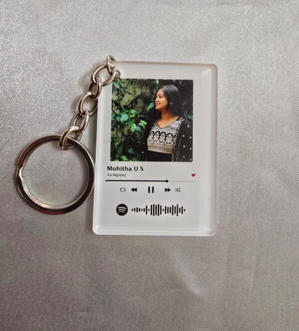 Custom Spotify Photo Keychain