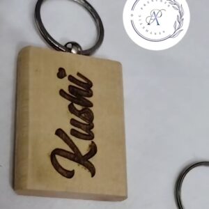 Wooden Engraving Keychain